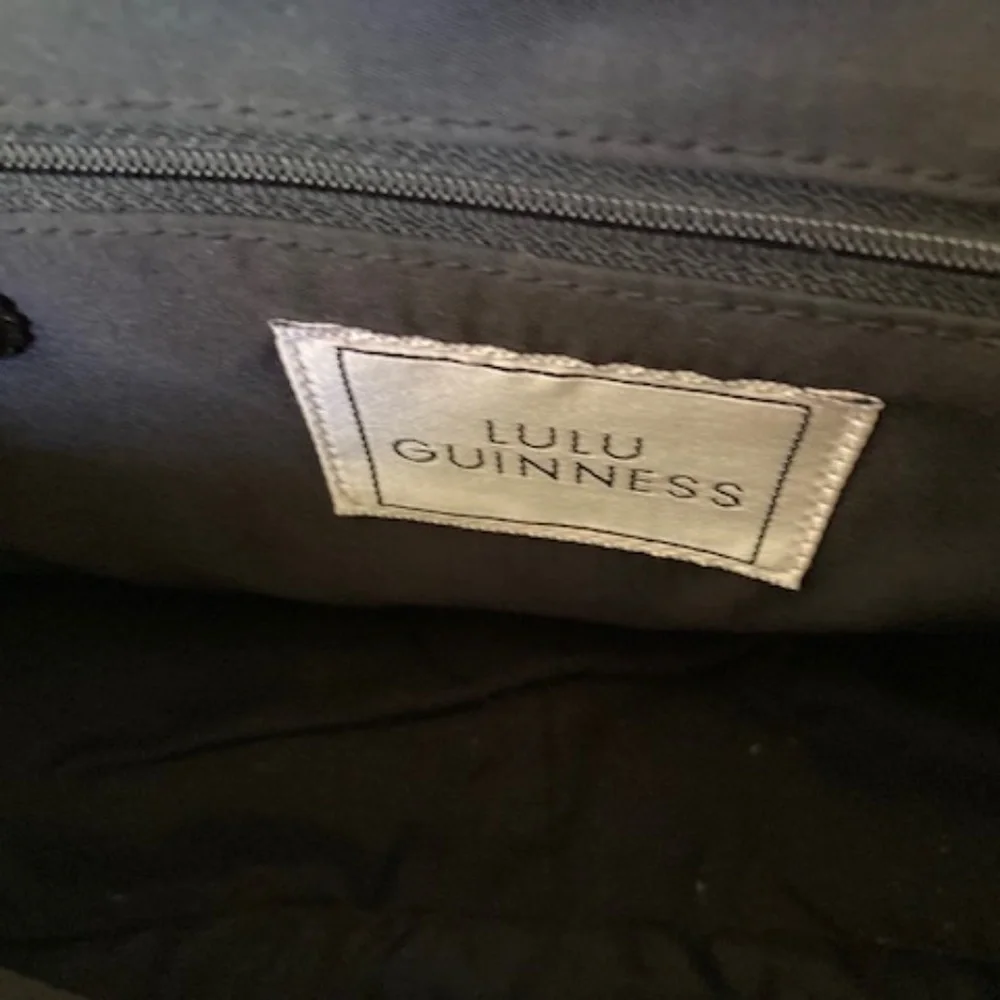 Lulu Guinness London Black Velvet Purse - Picture 5 of 11